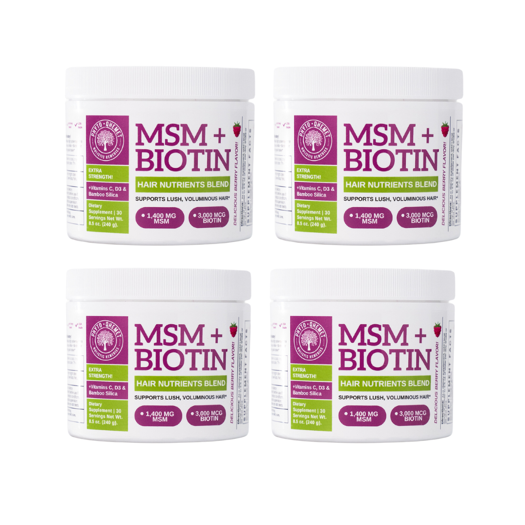 MSM + BIOTIN | Hair Nutrients Blend - Qhemet Biologics