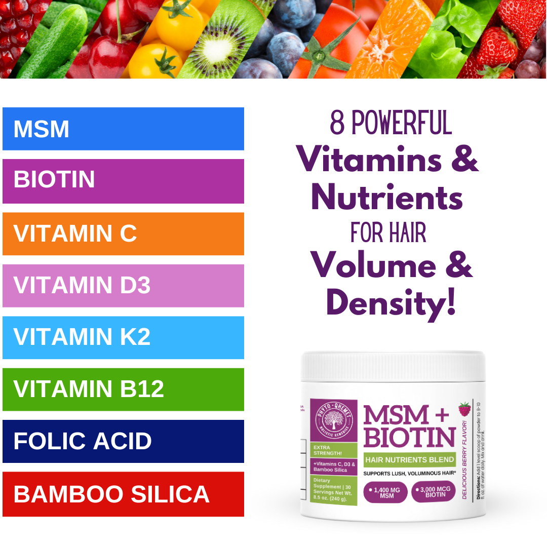 MSM + BIOTIN - HAIR NUTRIENTS BLEND - Qhemet Biologics