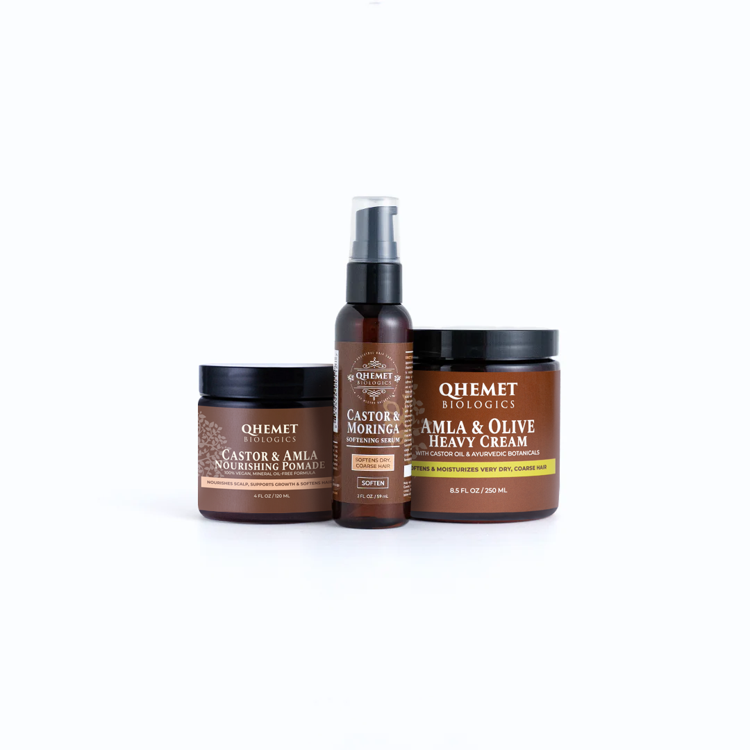 Deluxe Castor Oil Collection for Maximum Moisture & Growth - Qhemet Biologics