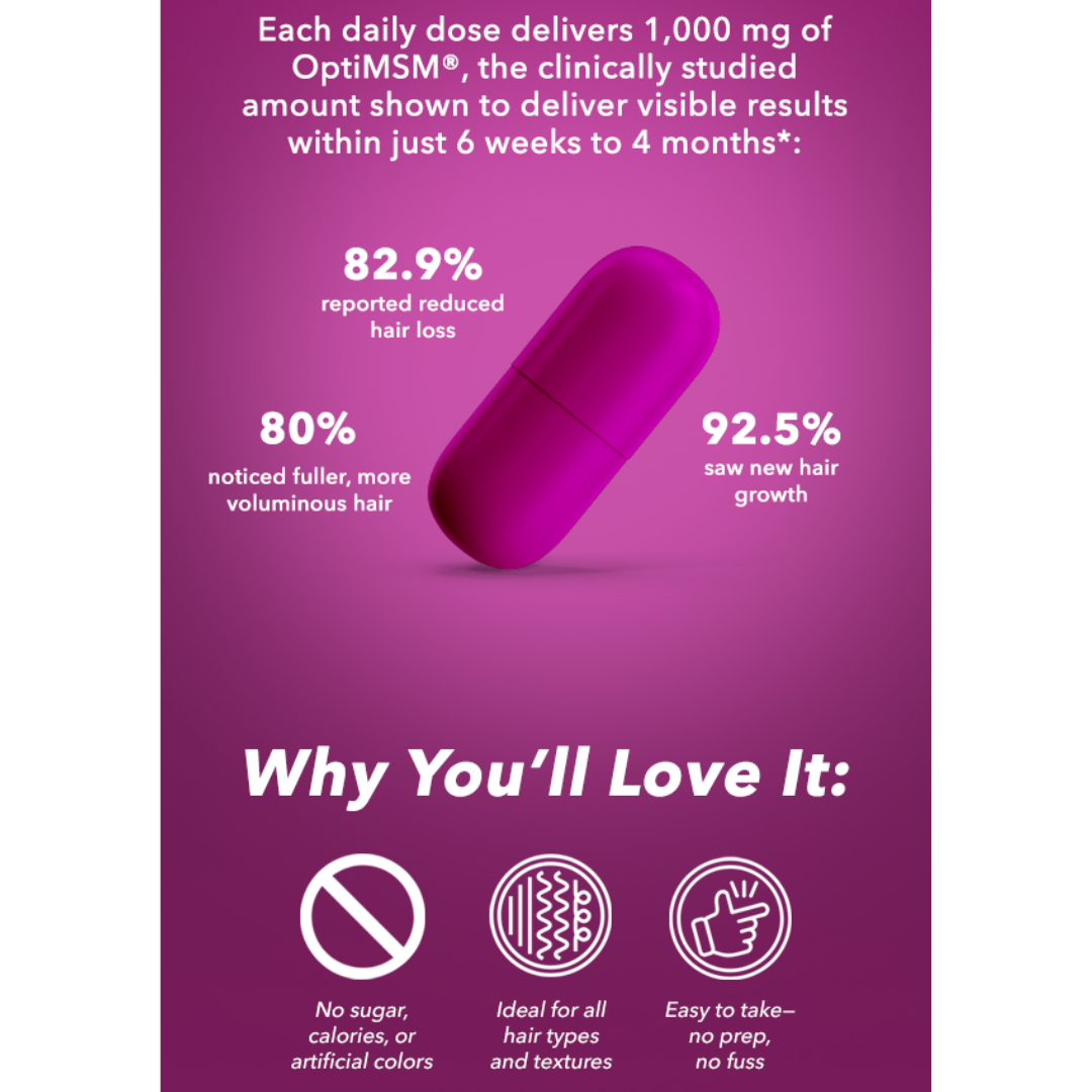 MSM + BIOTIN | Hair Nutrients Capsules - Qhemet Biologics
