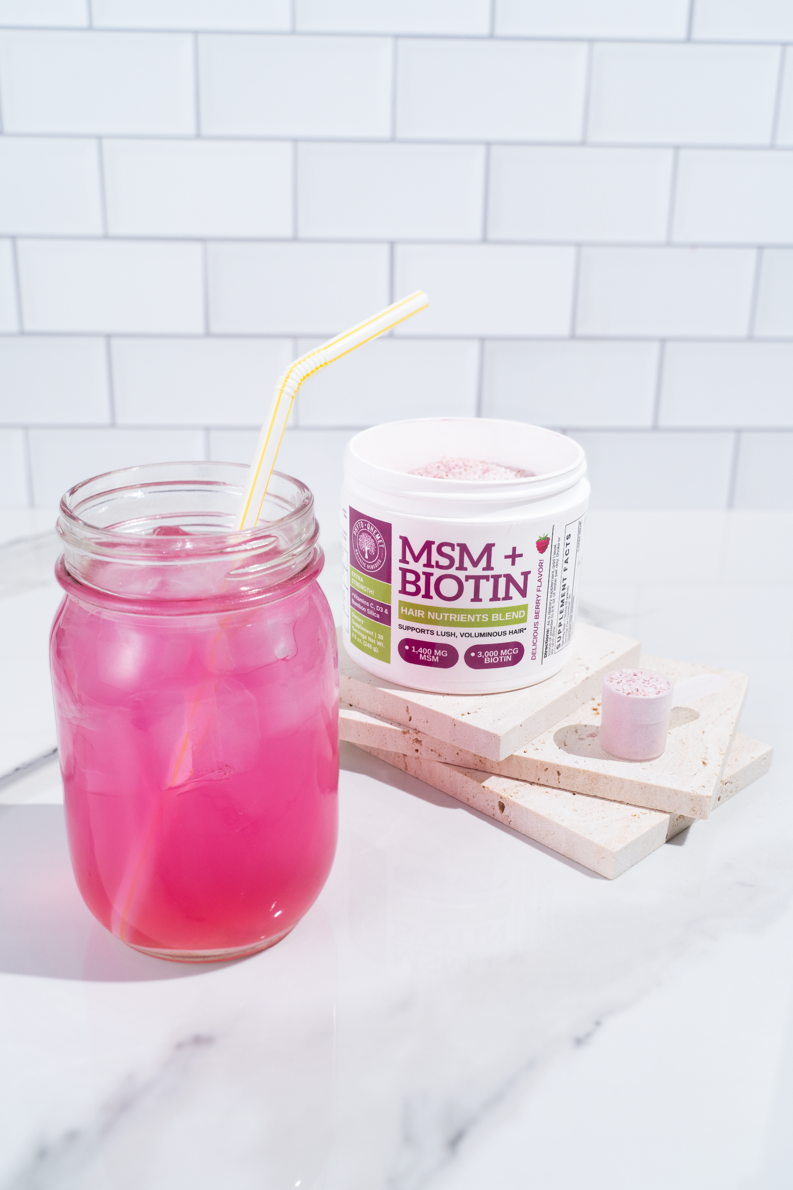 MSM + BIOTIN | Hair Nutrients Blend - Qhemet Biologics