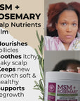 MSM + ROSEMARY | Scalp Nutrients Balm