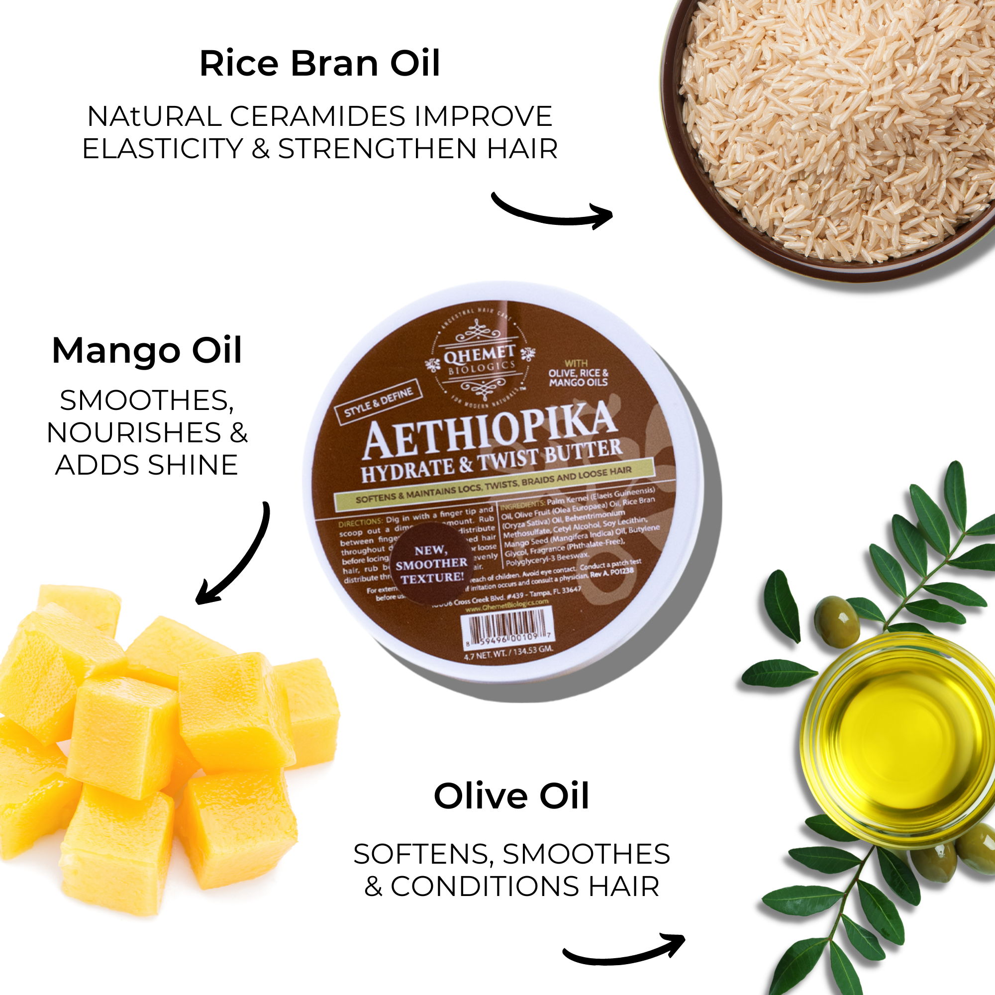 Aethiopika Hydrate & Twist Butter - Qhemet Biologics