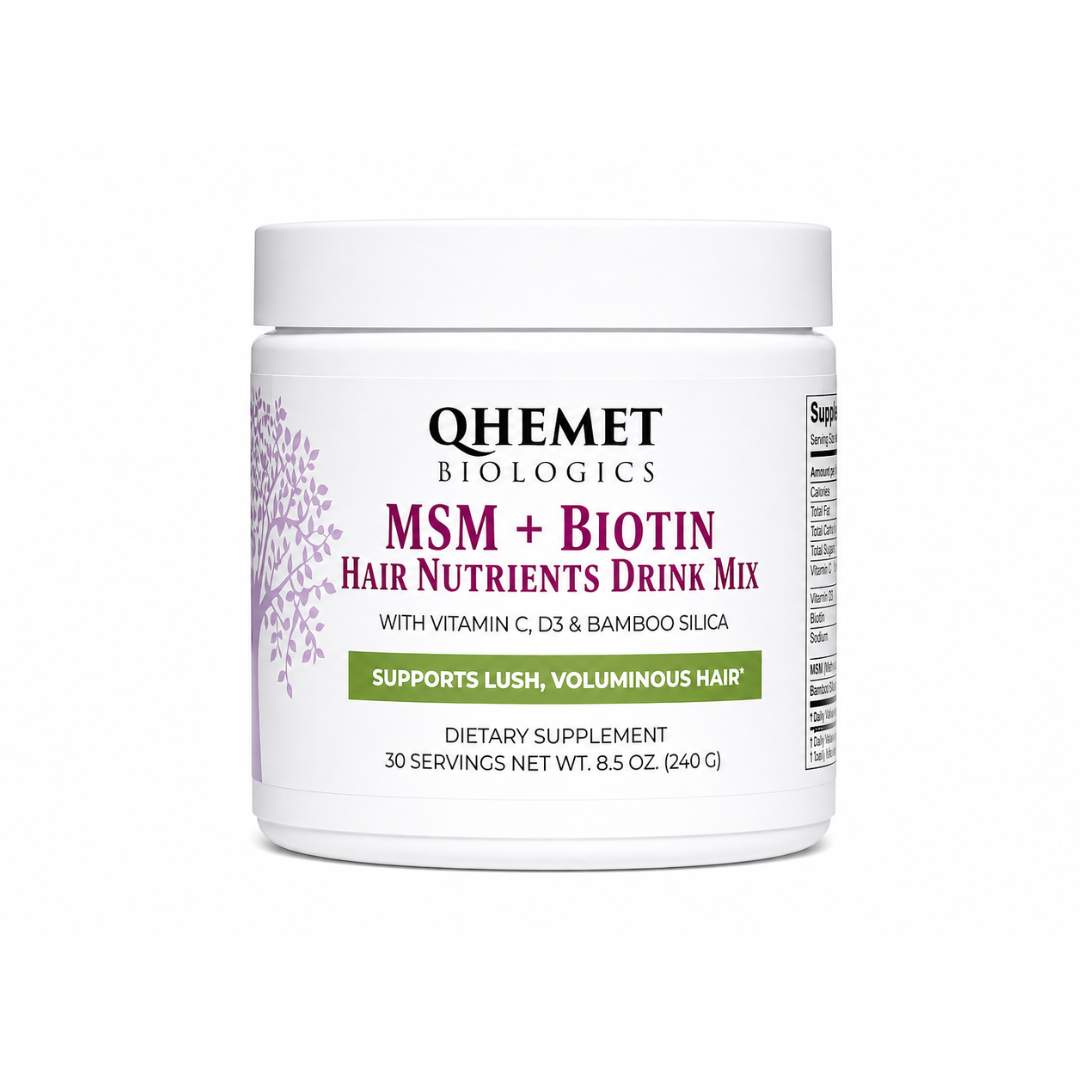 MSM + BIOTIN | Hair Nutrients Drink Mix - Qhemet Biologics