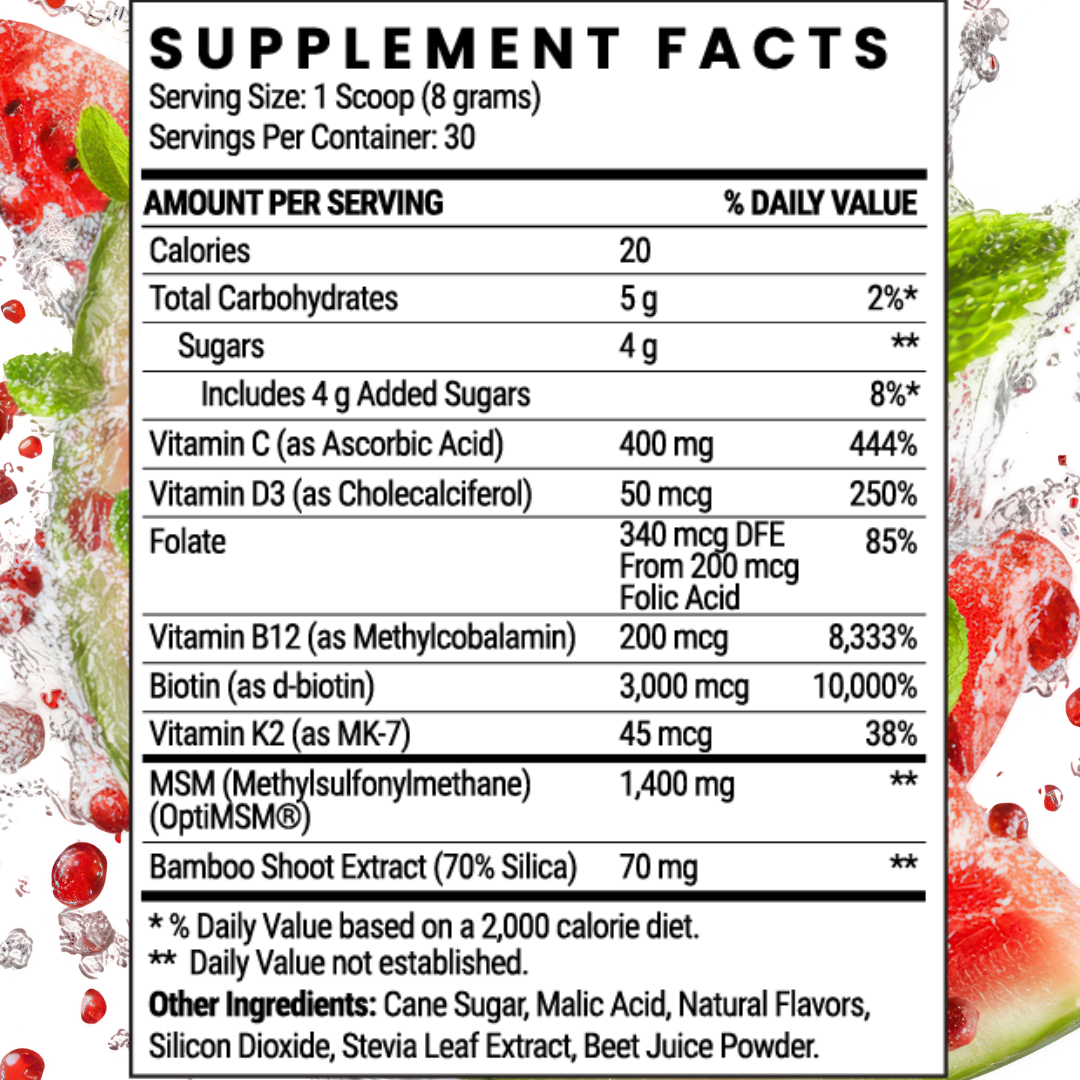 MSM + BIOTIN | Hair Nutrients Drink Mix