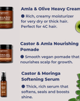 Castor Oil Collection For Moisture & Growth