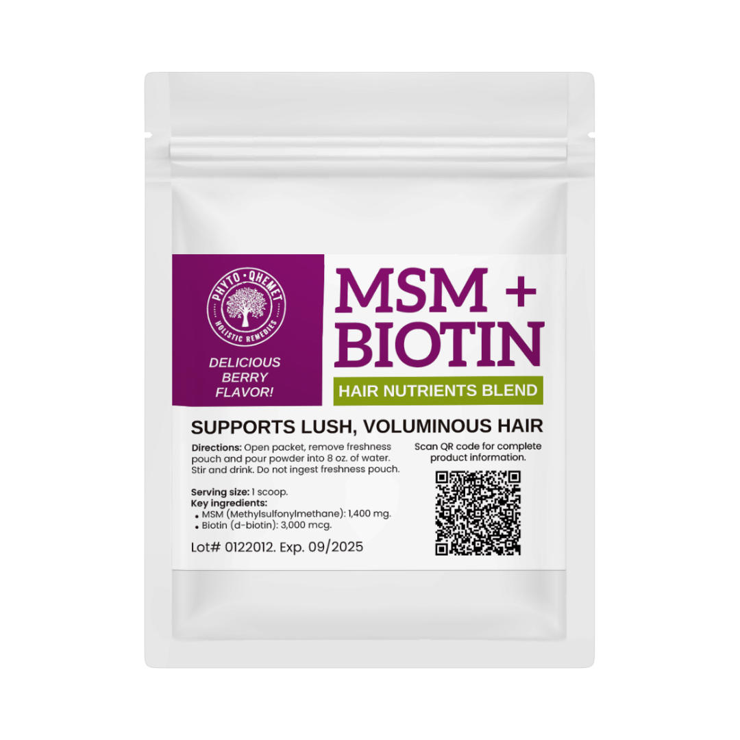 MSM + BIOTIN | Hair Nutrients Blend Mini - Qhemet Biologics