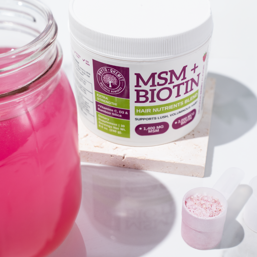 MSM + BIOTIN | Hair Nutrients Blend - Qhemet Biologics