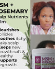 MSM + ROSEMARY | Scalp Nutrients Balm