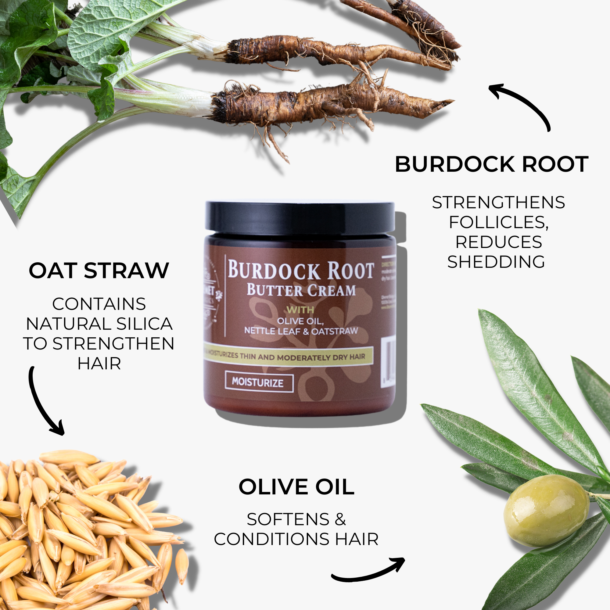 Qhemet Biologics' Burdock Root Butter for Light Moisturizing